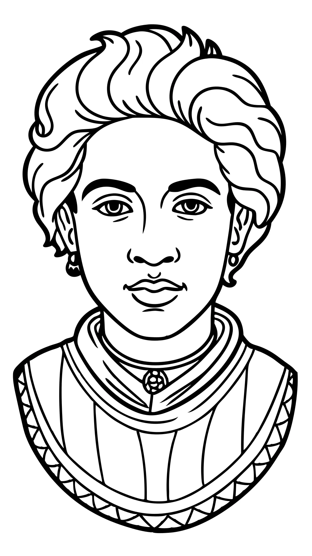 portrait coloring pages